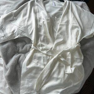 Bridal White Robe + Cami Set